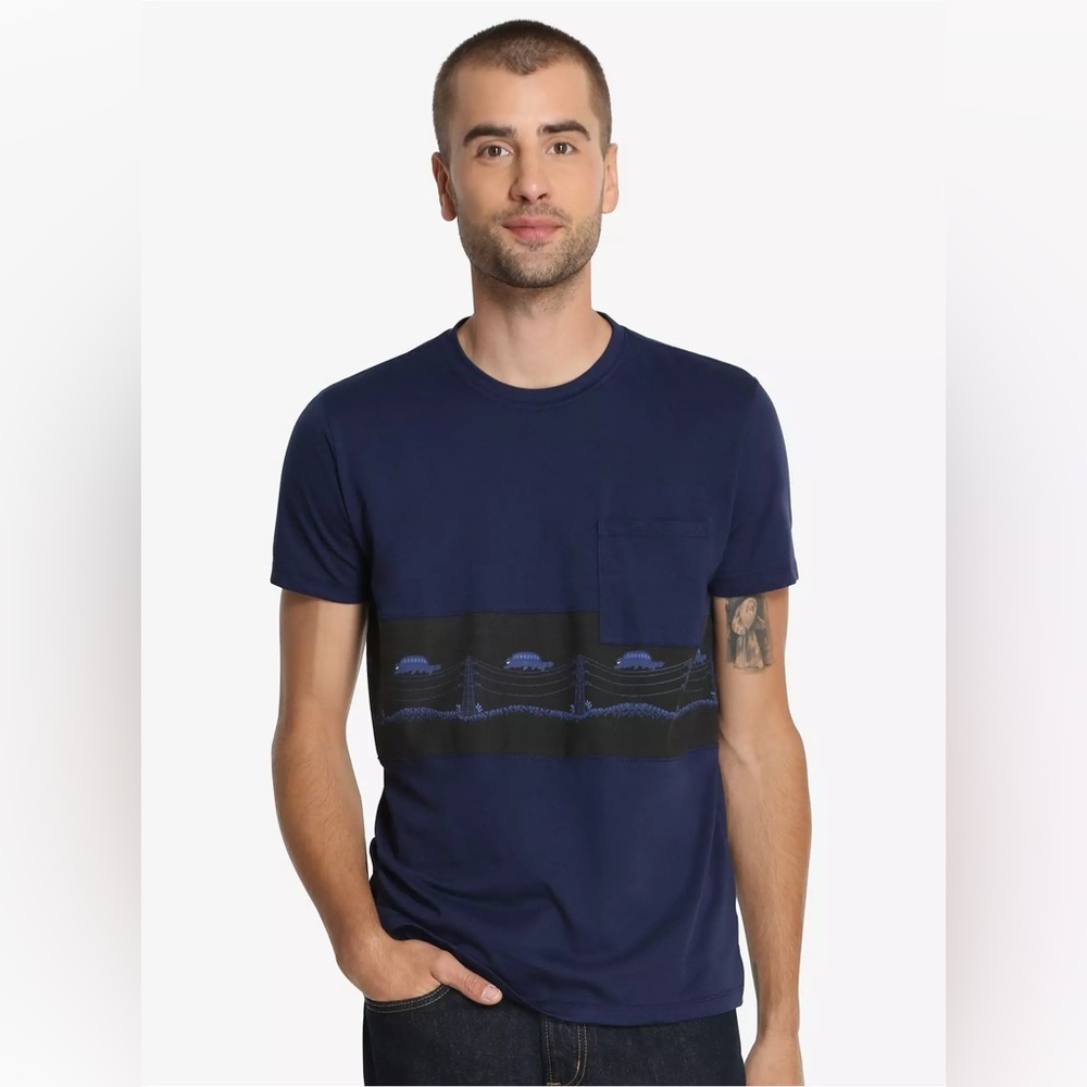 STUDIO GHIBLI MY NEIGHBOR TOTORO Catbus Panel POCKET TEE SHIRT! Our Universe